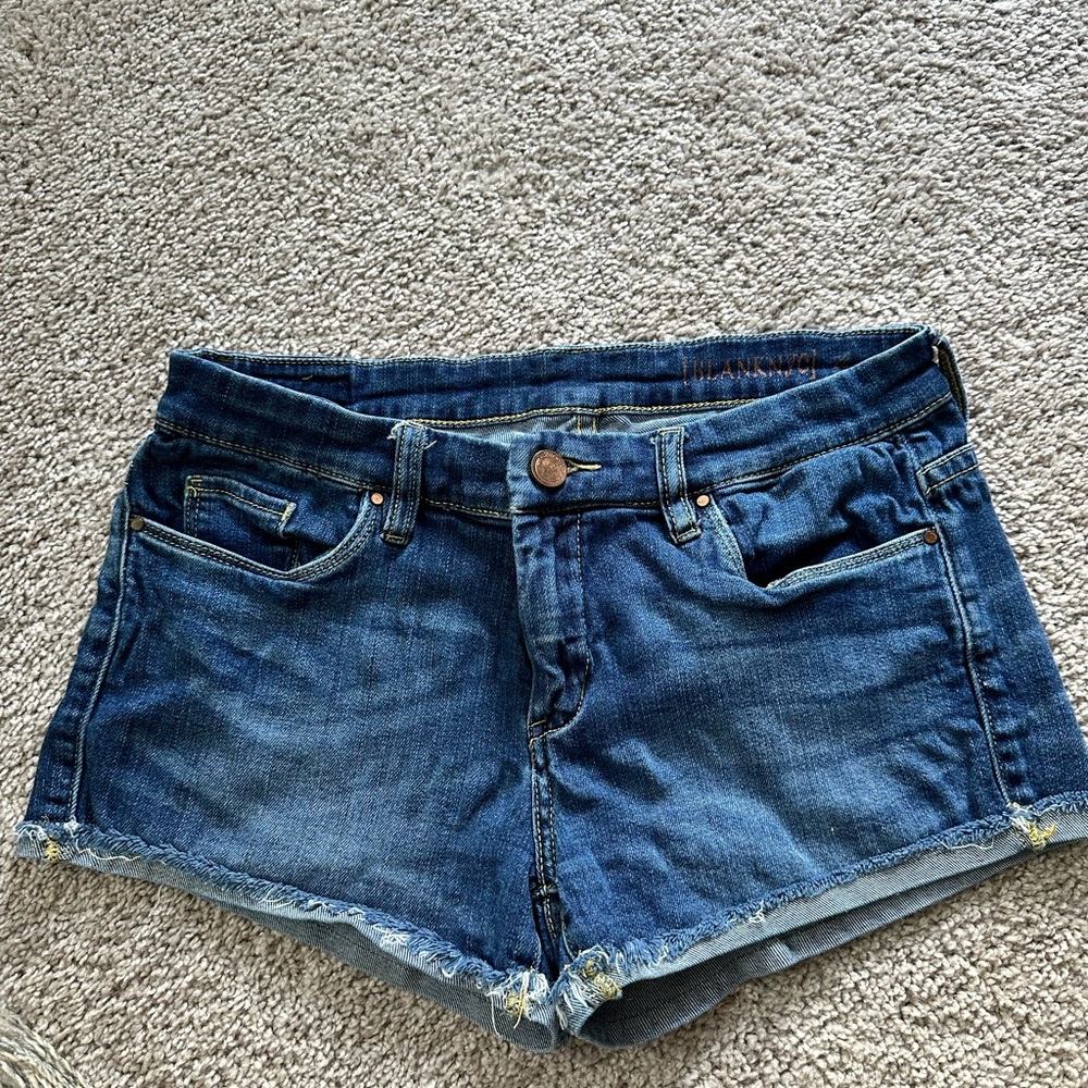 Blank NYC Blue Jean Shorts Classic Cut-Off Style